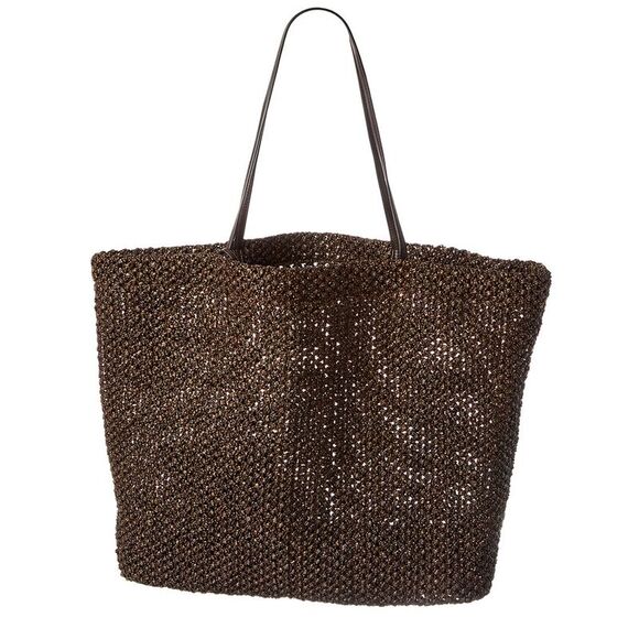 The Row Handbags - The Row Barn Nylon Tote, Brown